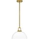 preview thumbnail 3 of 3, Jansen 1-Light Brushed Gold Pendant Light