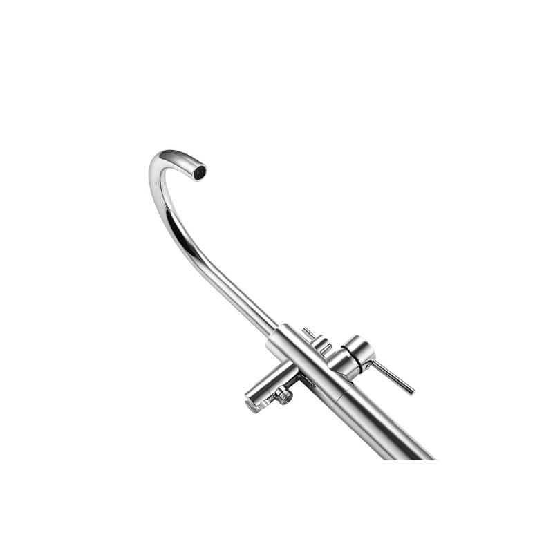 Indigo Home Floor Mounted Roman Tub Faucet with Handshower