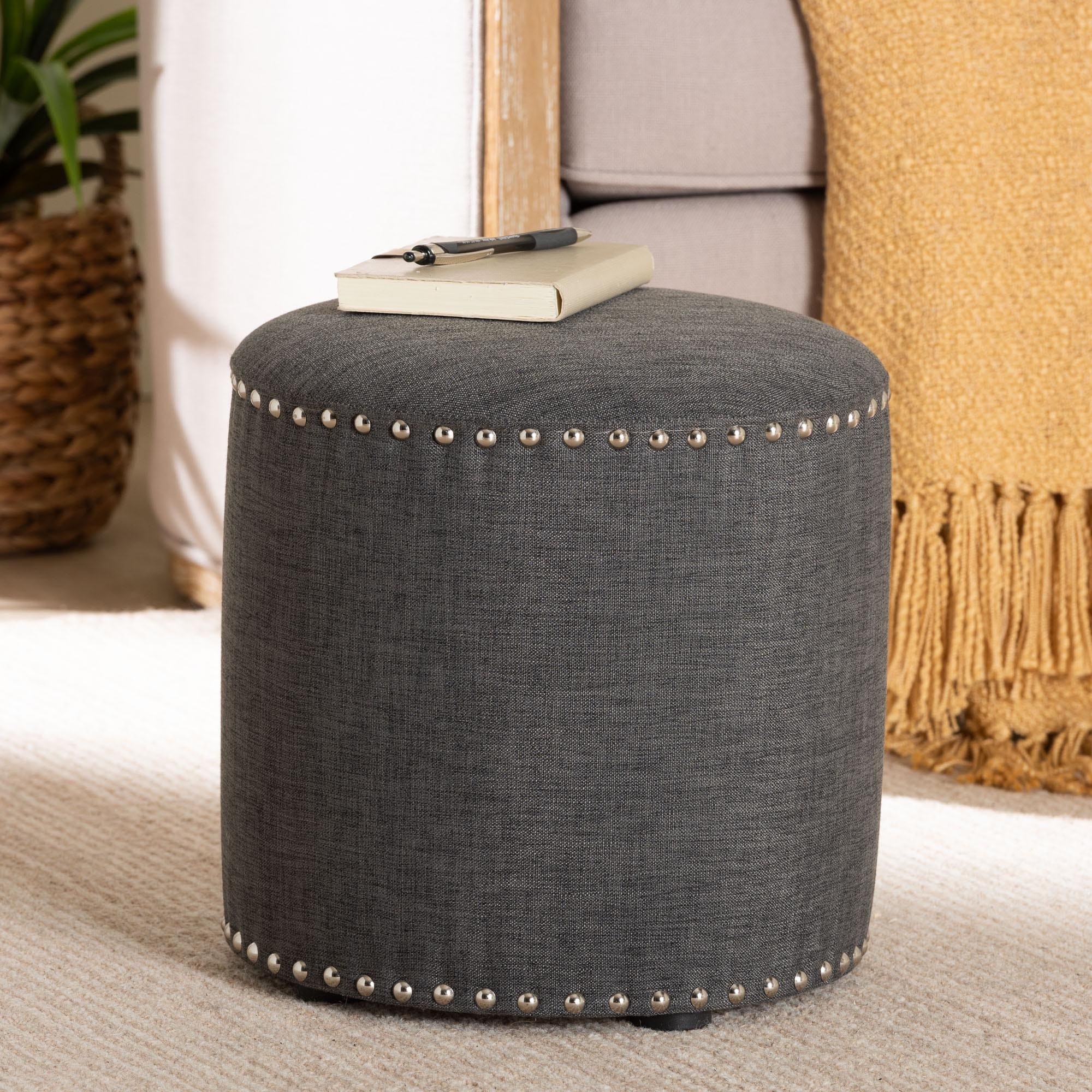 Contemporary Fabric Ottoman by Baxton Studio