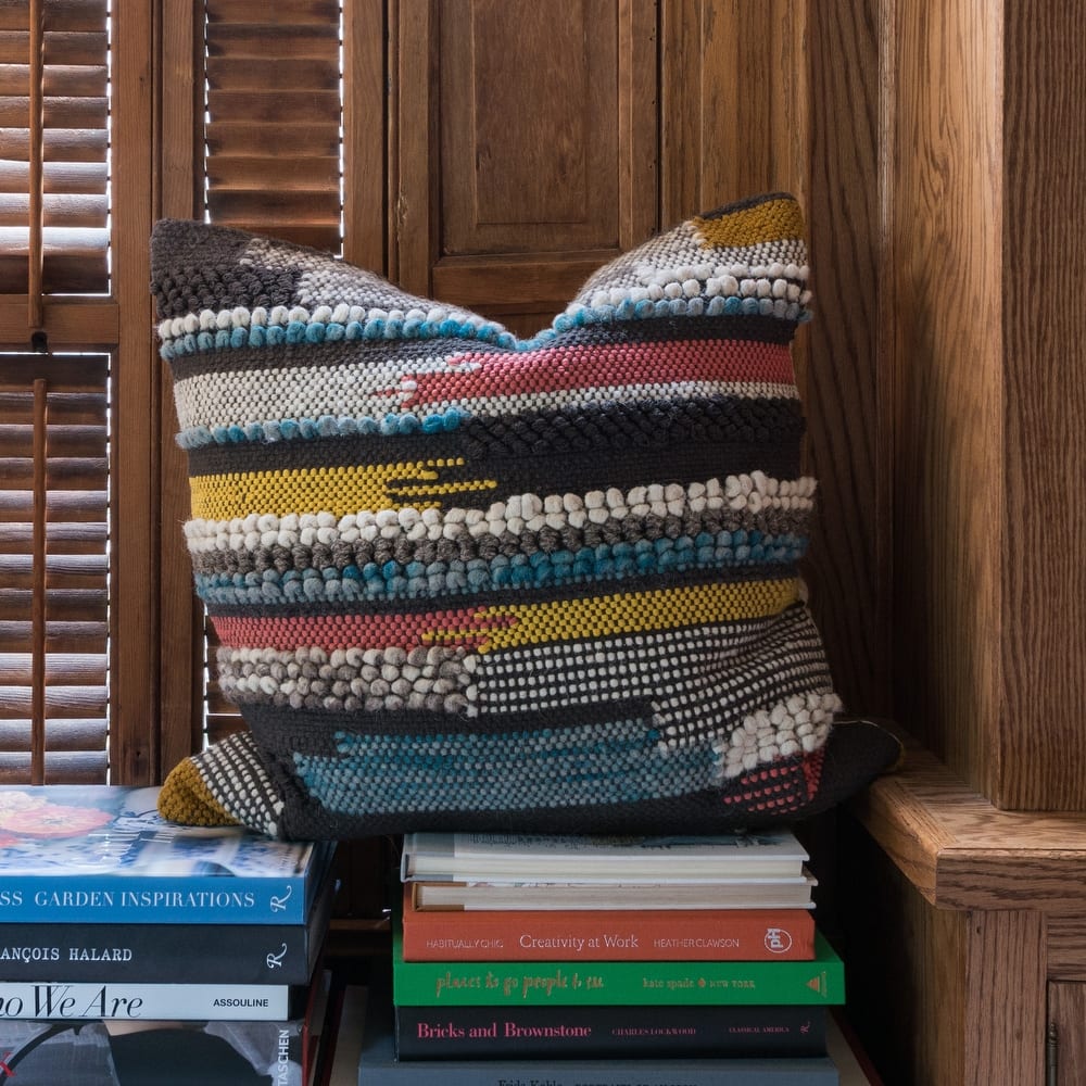 Woven Uptown Textured 22-inch Throw Pillow