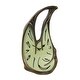 preview thumbnail 1 of 2, Cool Bronze Finish Melted Desk Clock Table Mantel Dali - 11 X 6.25 X 4 inches