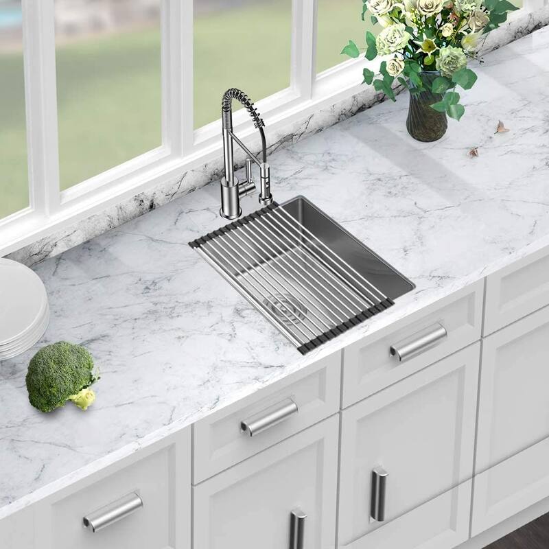 14 Inch Undermount Kitchen Sink 16 Gauge 9 Inch Deep Single Bowl Kitchen Sink Basin