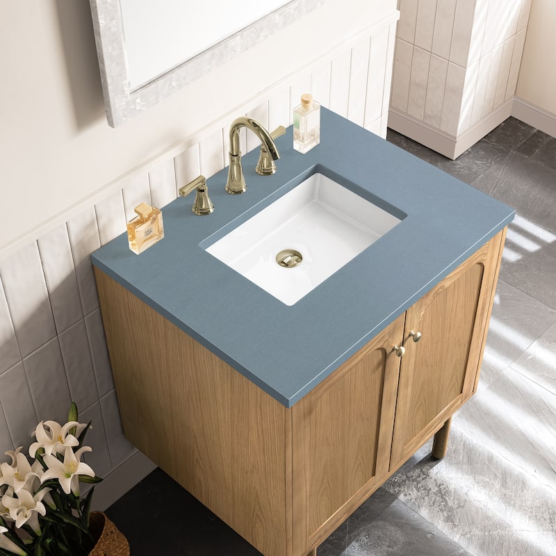 James Martin Vanities Laurent 30" Single Vanity, Light Natural Oak