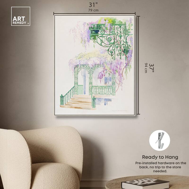 Cast Iron Porch Railing Canvas by Art Remedy