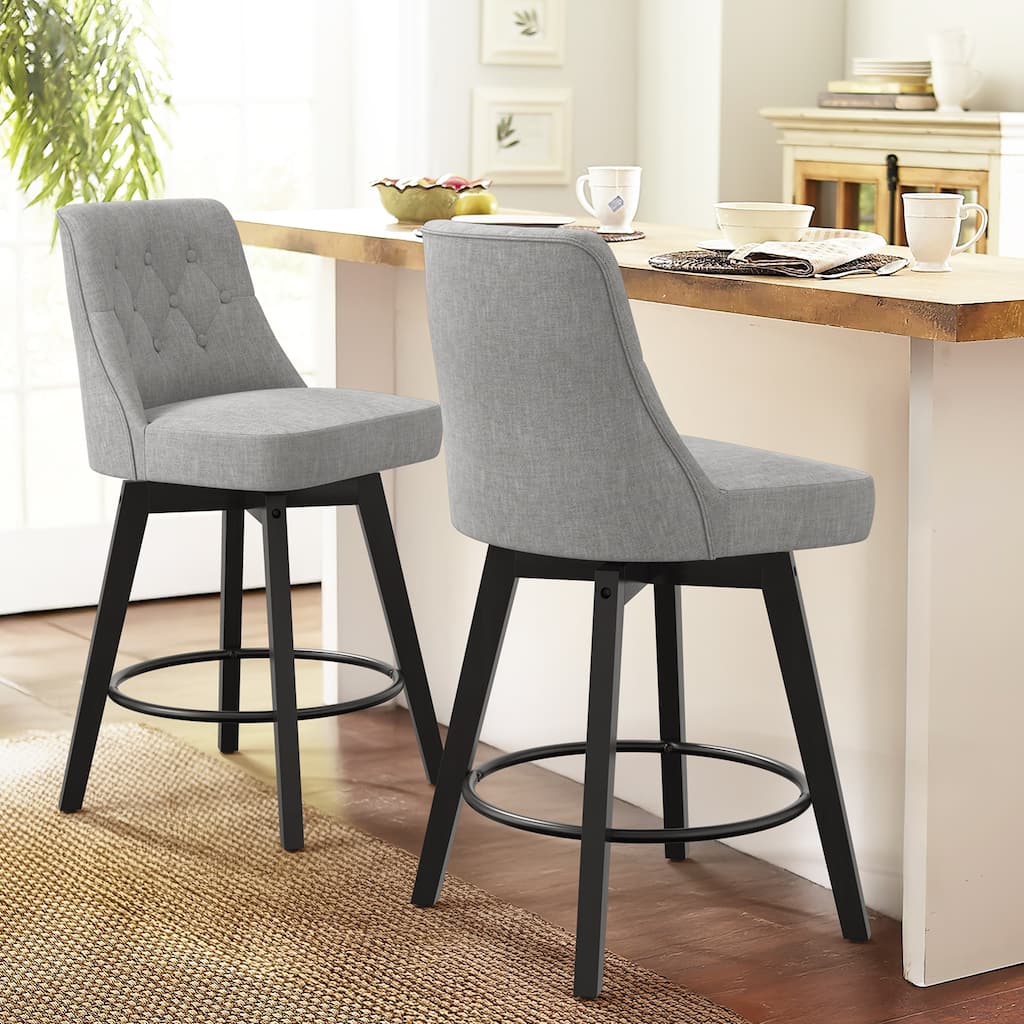 Bar Stools Set of 2 - N/A