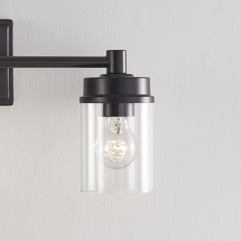 KAWOTI 3-light Modern Bathroom Vanity Light with Clear Glass