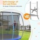 preview thumbnail 5 of 68, 10/12/14/16 FT Outdoor Trampoline Bounce Combo W/Closure Net