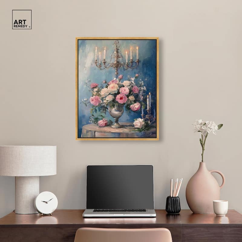 Romantic Roses Canvas by Art Remedy
