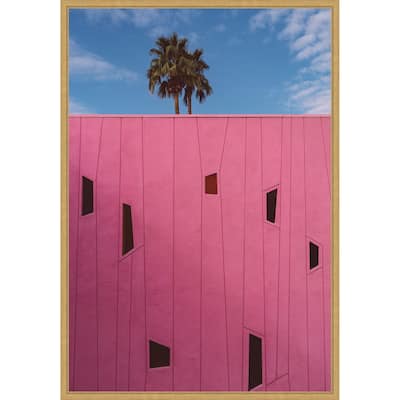 Palm Springs Vibes III by Bethany Young Framed Canvas Wall Art Print - Sylvie Bright Gold