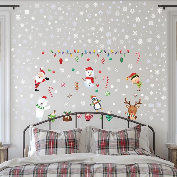 WALPLUS Santa s friends with Snowflakes in Candyland Christmas