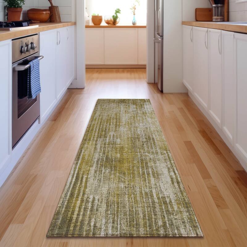 Premium Washable Super Soft Ombre Stripes Mayfield Rug - Brown - 2' 3" x 7' 6" - Runner