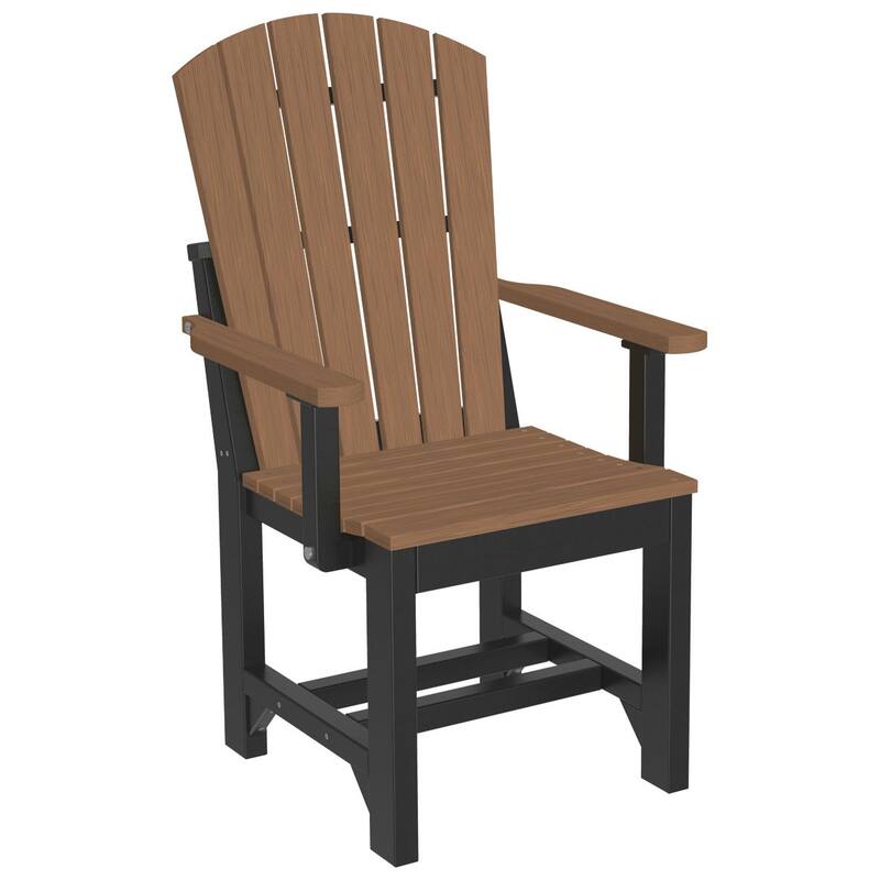 Set of 4 Poly Lumber Adirondack Dining Chairs