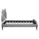 preview thumbnail 5 of 42, Full Size Upholstered Platform Bed with Animal Shaped Headboard