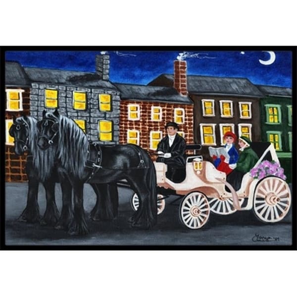 Carolines Treasures AMB1409JMAT City Carriage Ride Horse Indoor or Outdoor Mat 24 x 36