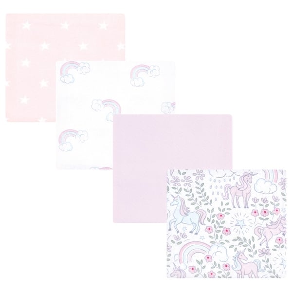 slide 1 of 1, Hudson Baby Infant Girl Cotton Poly Flannel Receiving Blankets, Dreamy Unicorn, One Size - Dreamy Unicorn - One Size One Size - Dreamy Unicorn