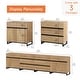 preview thumbnail 13 of 16, WAMPAT 4 in 1 Multifunctional Sideboard Buffet Cabinets, Modern Sideboard with Adjustable Shelves and 6 Drawers