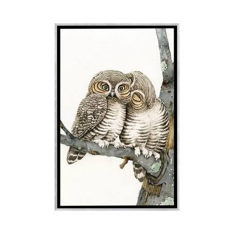 iCanvas "Owl Smooch" by Tracy Lizotte Framed