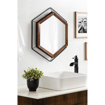 Kate and Laurel Wesman Framed Wall Mirror - 28x28