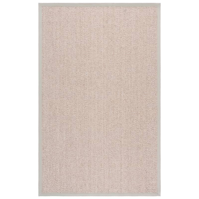 SAFAVIEH Palm Beach Alinda Wool & Jute Rug - 6' x 9' - 6' x 9' - Grey/Ivory