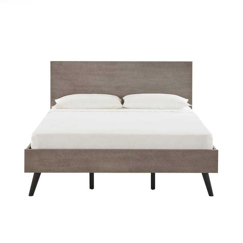 Noe Mid-Century Black Legs Platform Bed by iNSPIRE Q Modern