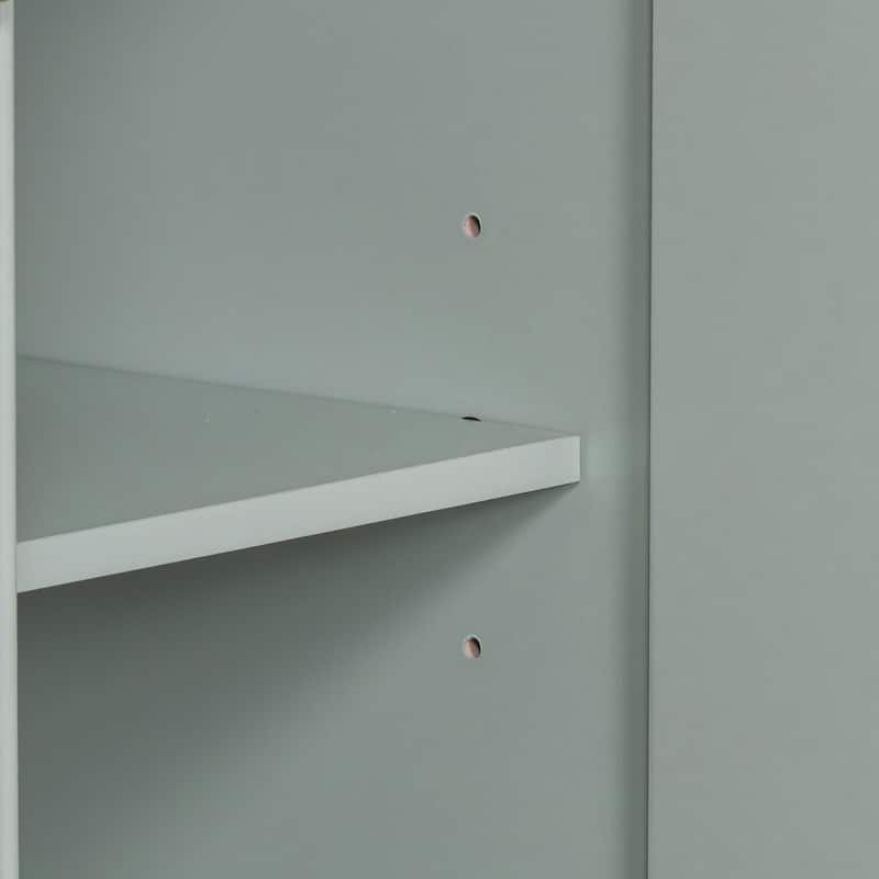 36 Inch MDF Freestanding Bathroom Vanity Set with Integrated Ceramic Sink - 36" x 18"
