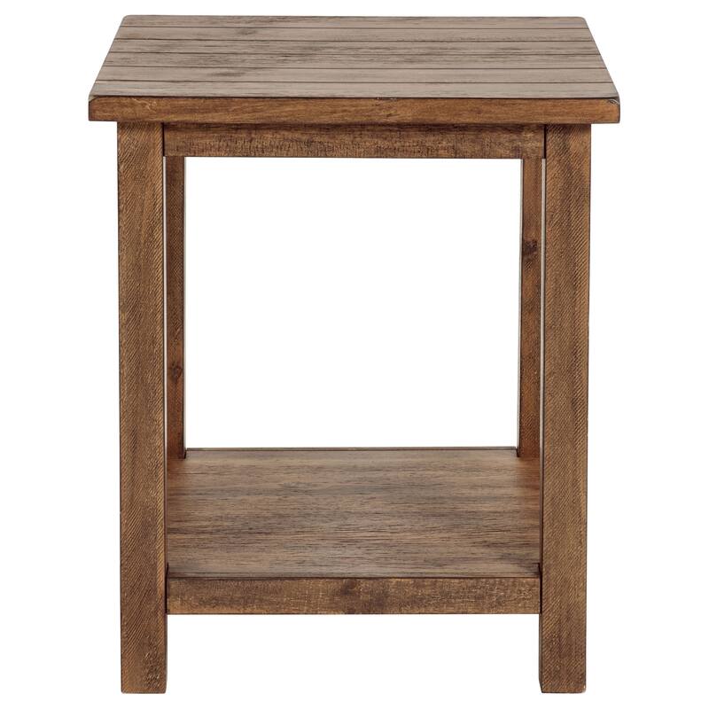 Castleton Wood End Table with Shelf