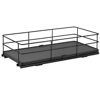 Organize It All Slide Out Shelf Organizer in Matte Black