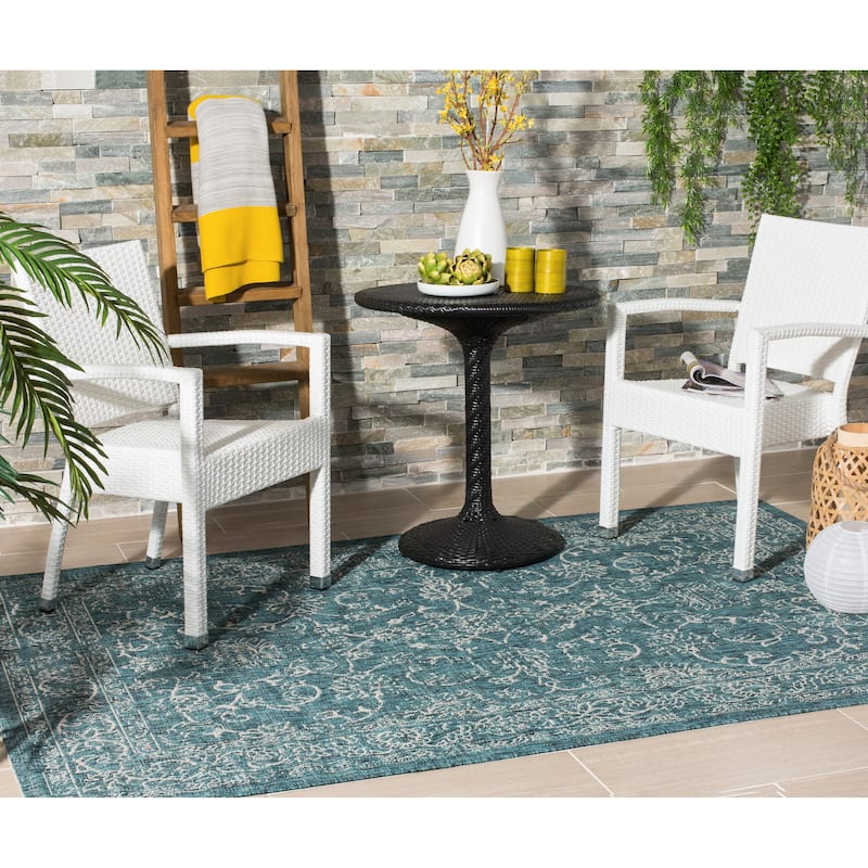 SAFAVIEH Courtyard Aquata Indoor/ Outdoor Waterproof Patio Backyard Rug