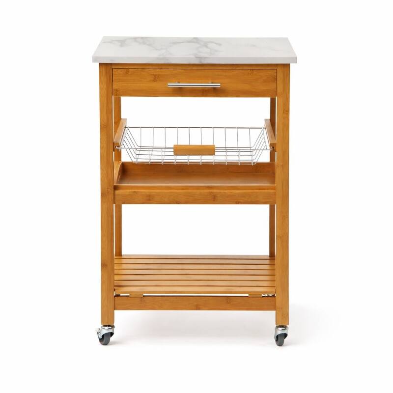 Aya Bamboo Kitchen Cart
