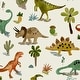 preview thumbnail 1 of 2, NEXT Prehistoric Dinosaur and Friends Natural Wallpaper