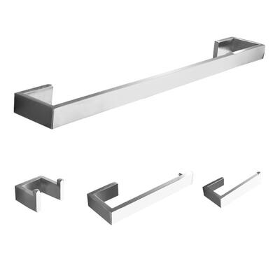 Stainless Steel Bathroom Eight-Piece Set With Brushed Concealed Installation - Brushed Nickel - 65*19.9*6.2