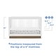 preview thumbnail 9 of 9, James Acrylic 4-in-1 Convertible Crib - Greenguard Gold Certified