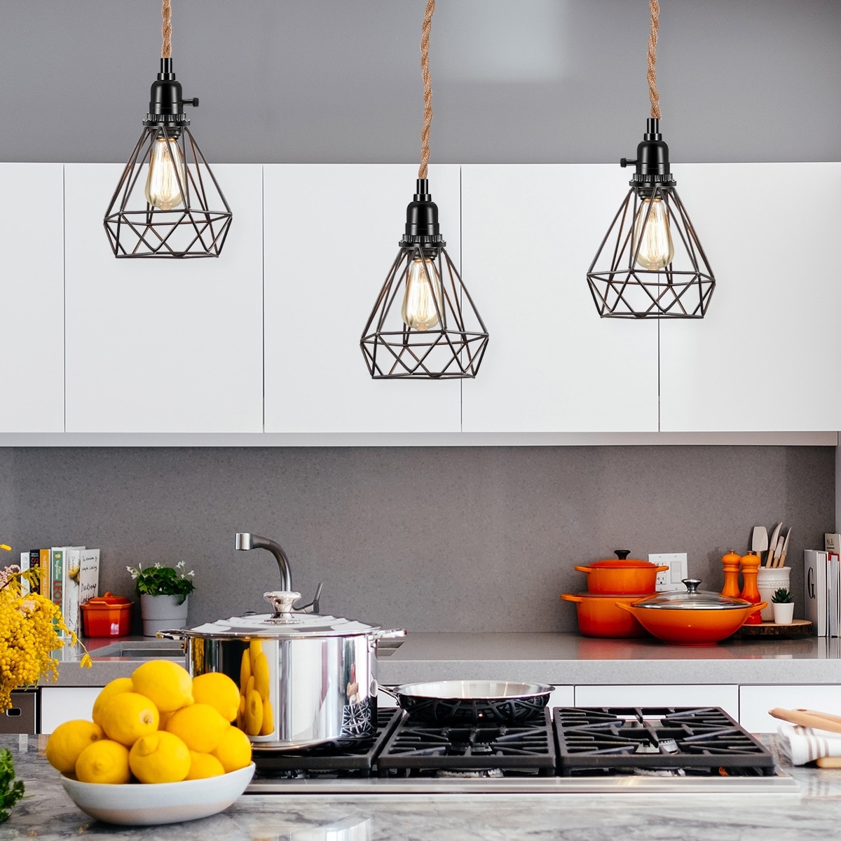 Hanging edison lights plug in hot sale