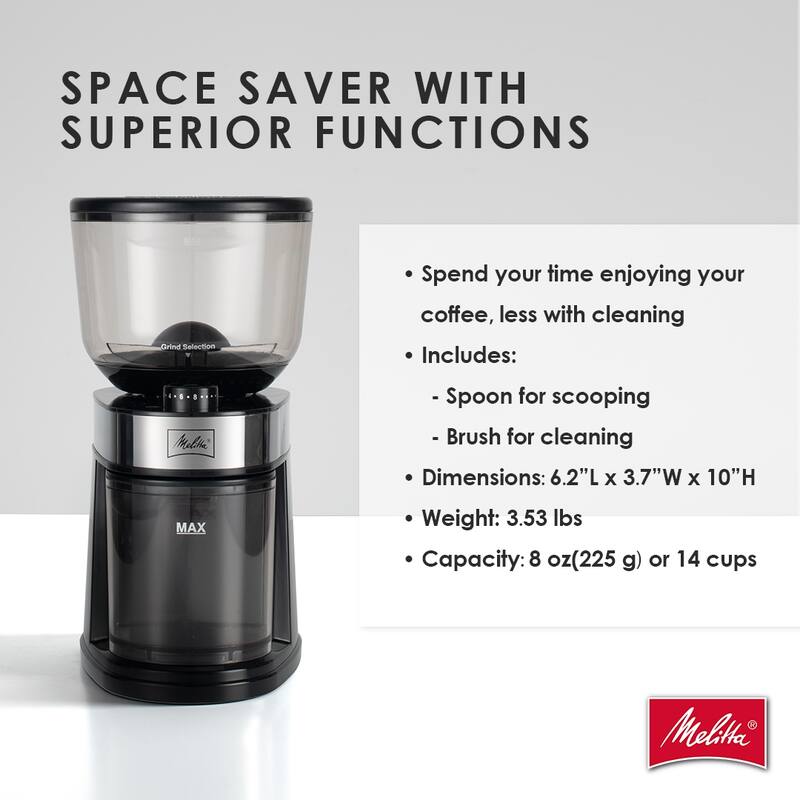 Melitta Molino Whole Bean Flat Burr Grinder Bed Bath & Beyond 40305321