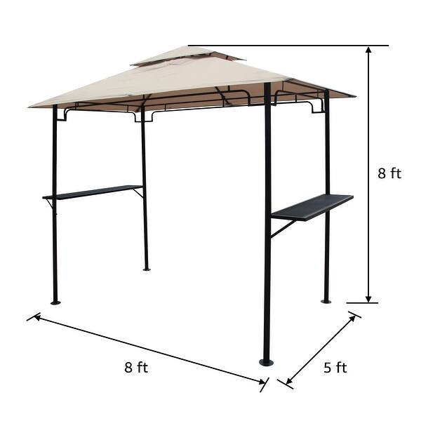 8 x 5 grill gazebo tent overstock 33035113