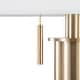 preview thumbnail 3 of 6, Silver Orchid Lupone 62" Metal Floor Lamp