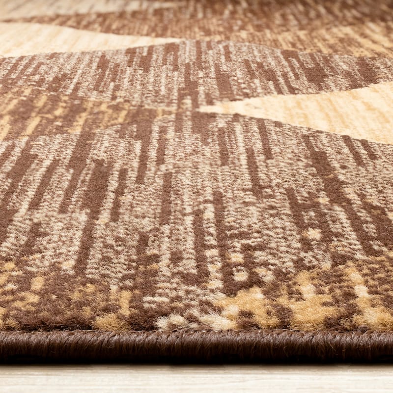Florence Collection - Brown Beige Shaded Diamonds Indoor Area Rug