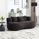 preview thumbnail 77 of 93, Lazy Bean Bag Sofa - High Back Lounger Chair for Adults & Kids, Soft Indoor for Relaxing Black