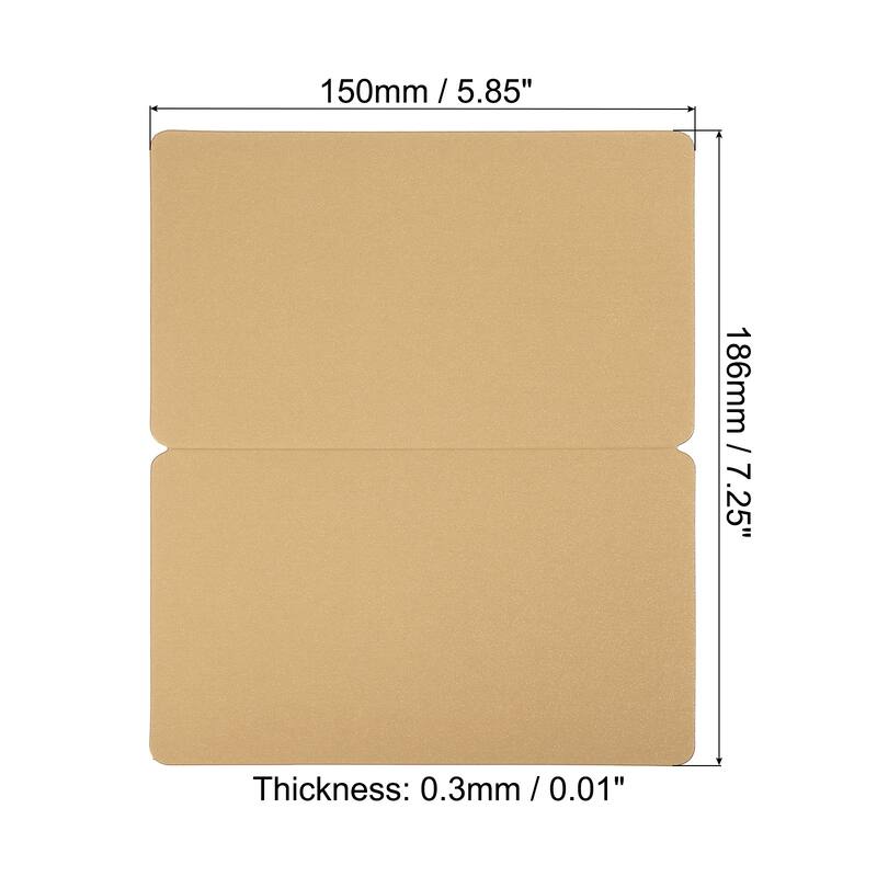 Blank Greeting Cards,50Pcs Favor Decor Foldable Card Pearlescent Paper - Gold Tone