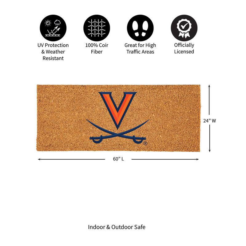 University of Virginia Full Color Indoor/Outdoor Coir Mat