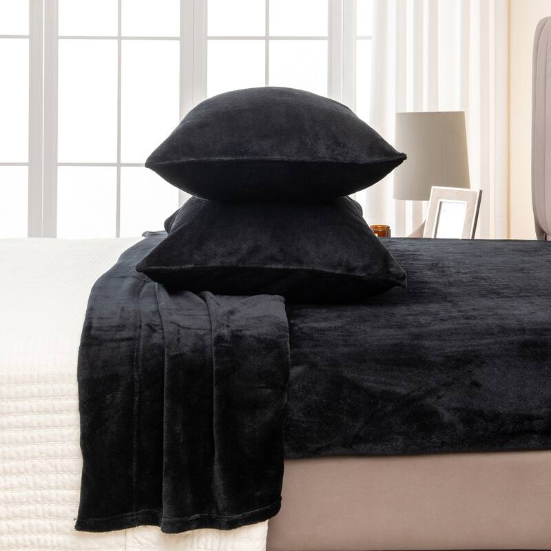 Linery & Co. Ultra Soft & Cozy Velvet Plush Fleece Printed Sheet Set