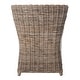 preview thumbnail 9 of 11, SAFAVIEH St. Thomas Wicker Washed Brown Wingback Arm Chair (Fully Assembled). - 26" W x 23" D x 34" H