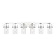 preview thumbnail 26 of 28, Innovations Lighting Pilaster II Cylinder - 6 Light 7" Wall-Mounted Bath Vanity Light
