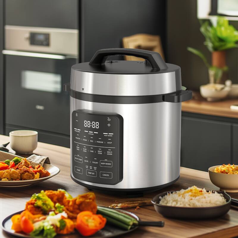 Electric pressure cooker, 16-in-1 function, with display screen