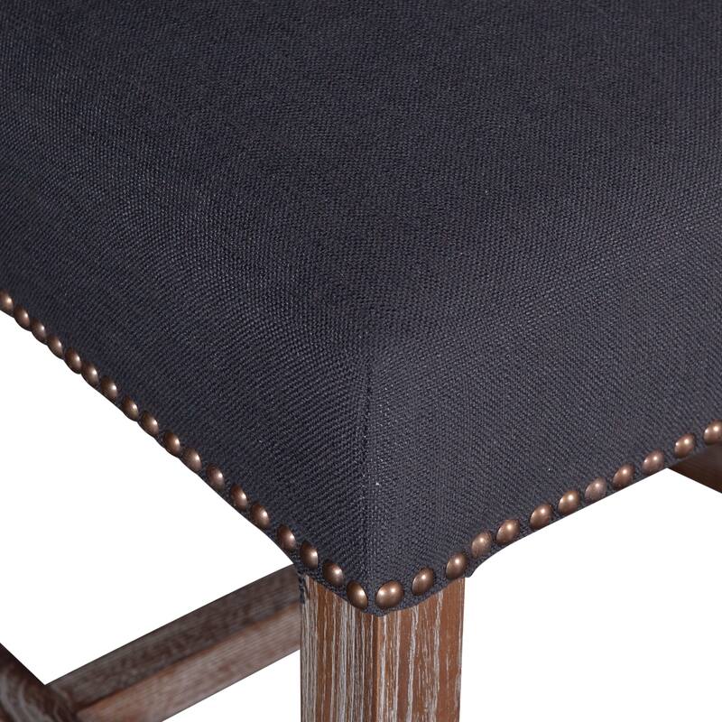 Dani High Back Formal Dining Chair in Charcoal - Set of 2