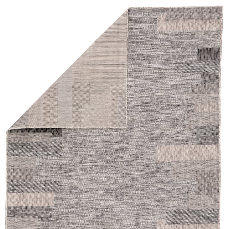 Nikki Chu by Jaipur Living Nikea Indoor/ Outdoor Geometric Gray Area Rug