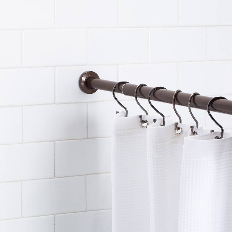 Bath Bliss 12 Pack S-Hook Shower Curtain Rings