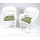 preview thumbnail 35 of 39, Portside Coastal White Outdoor Wicker Seating Set (4-Piece)