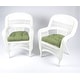 preview thumbnail 8 of 41, Portside Coastal White Outdoor Wicker Dining Set (5-Piece)