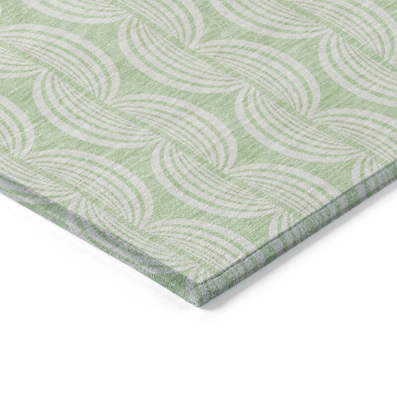 HomeRoots Ogee Transitional Rectangle Outdoor Rug